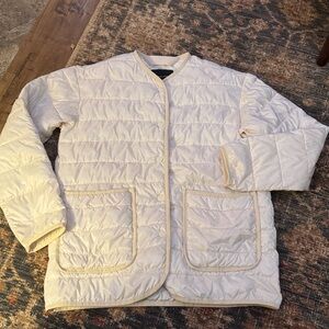 Everlane Cream Puffer Liner Jacket XS
